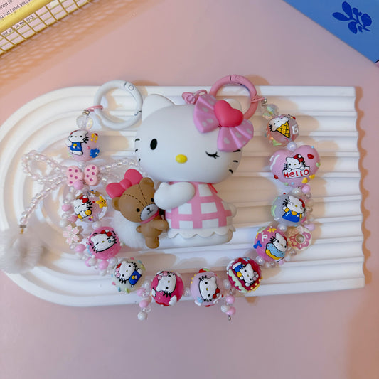 Hello Kitty Themed Keychain Pendant